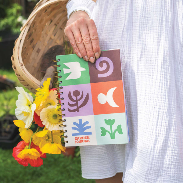 A5 Shapes of Nature Gardening Journal – Garden Planner, Plant Tracker, 100% Recycled Paper, UK Made