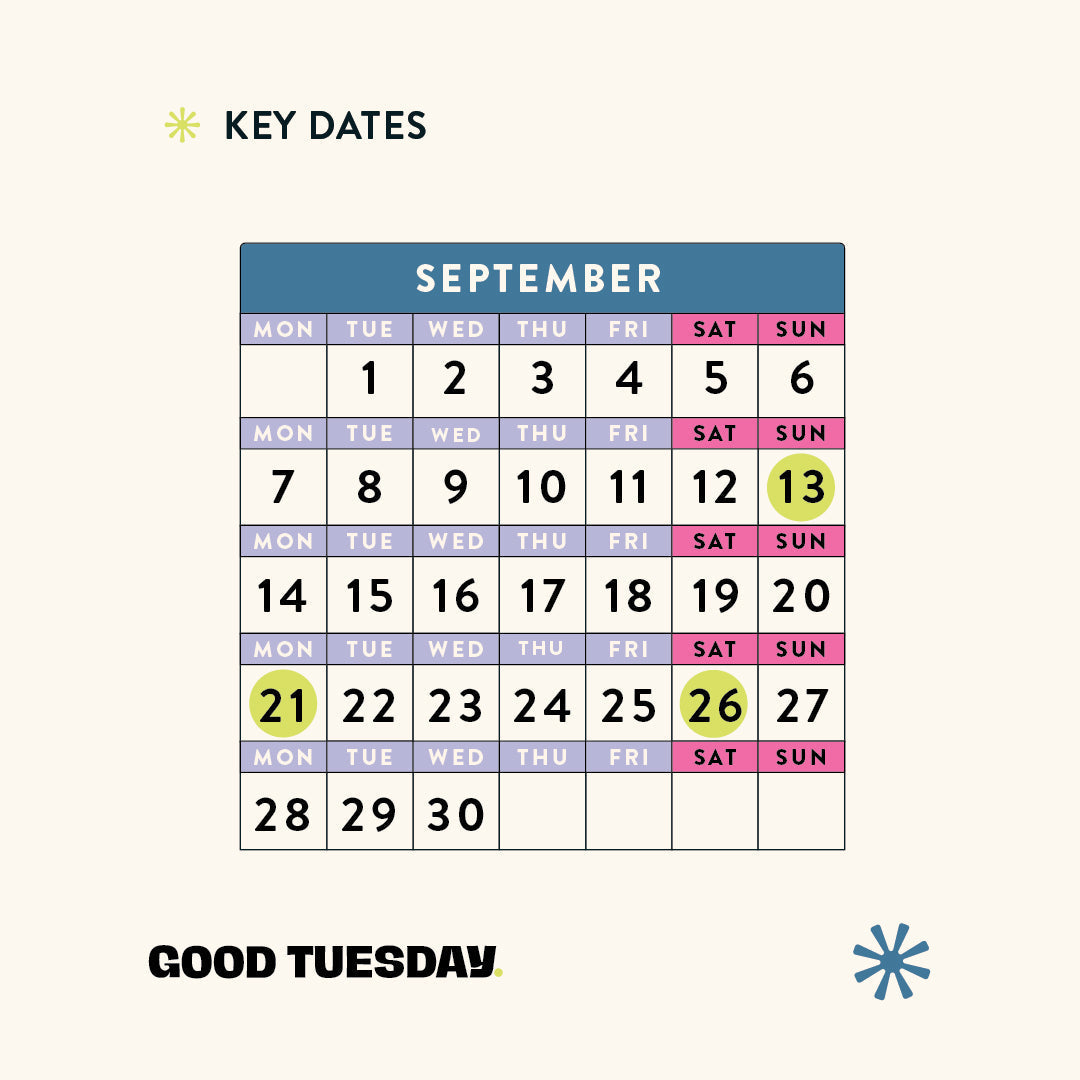 September 2026 - Dates For Your Calendar