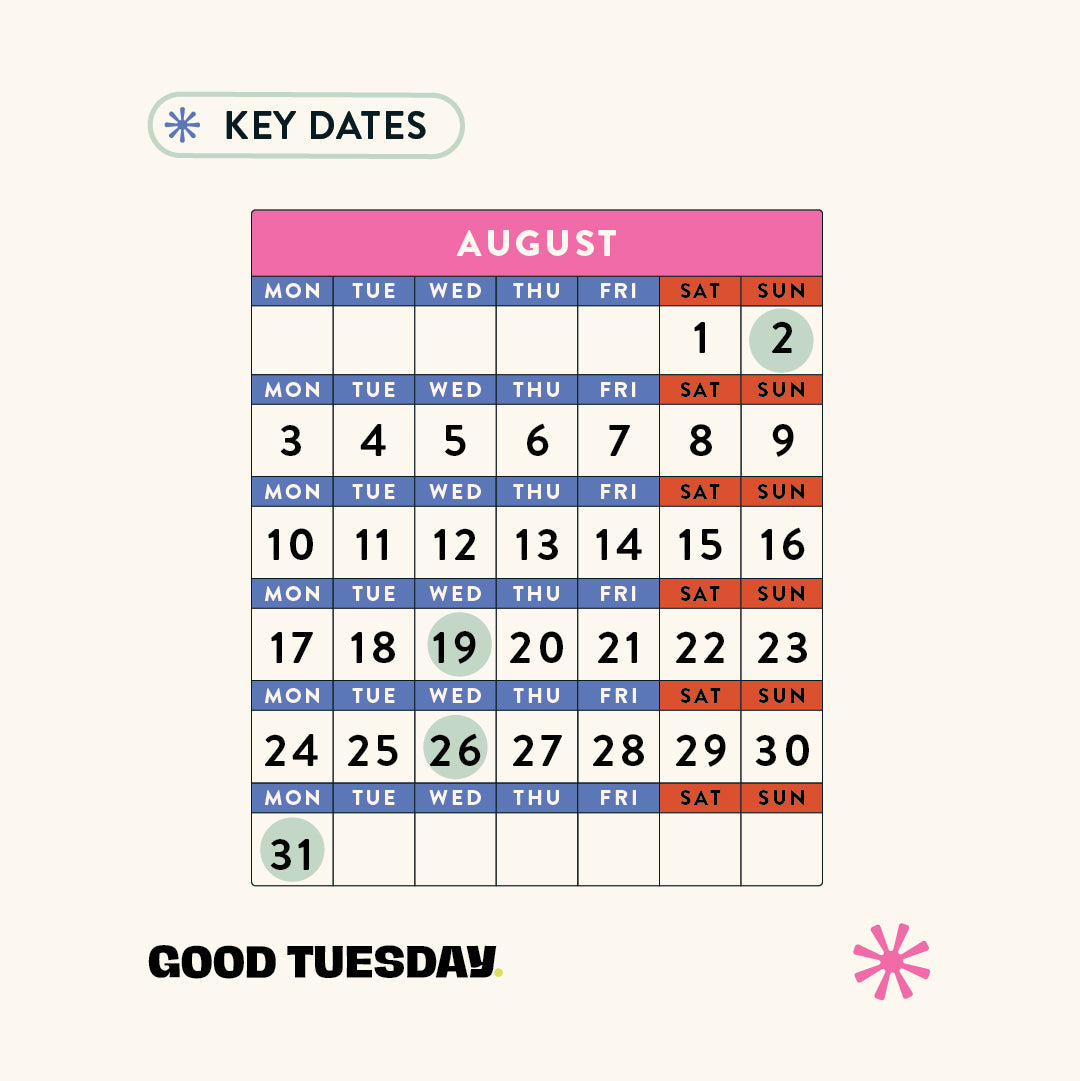 August 2026 - Dates For Your Calendar