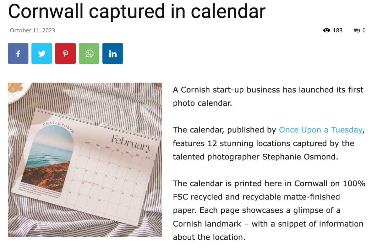 Business Cornwall | Online Feature
