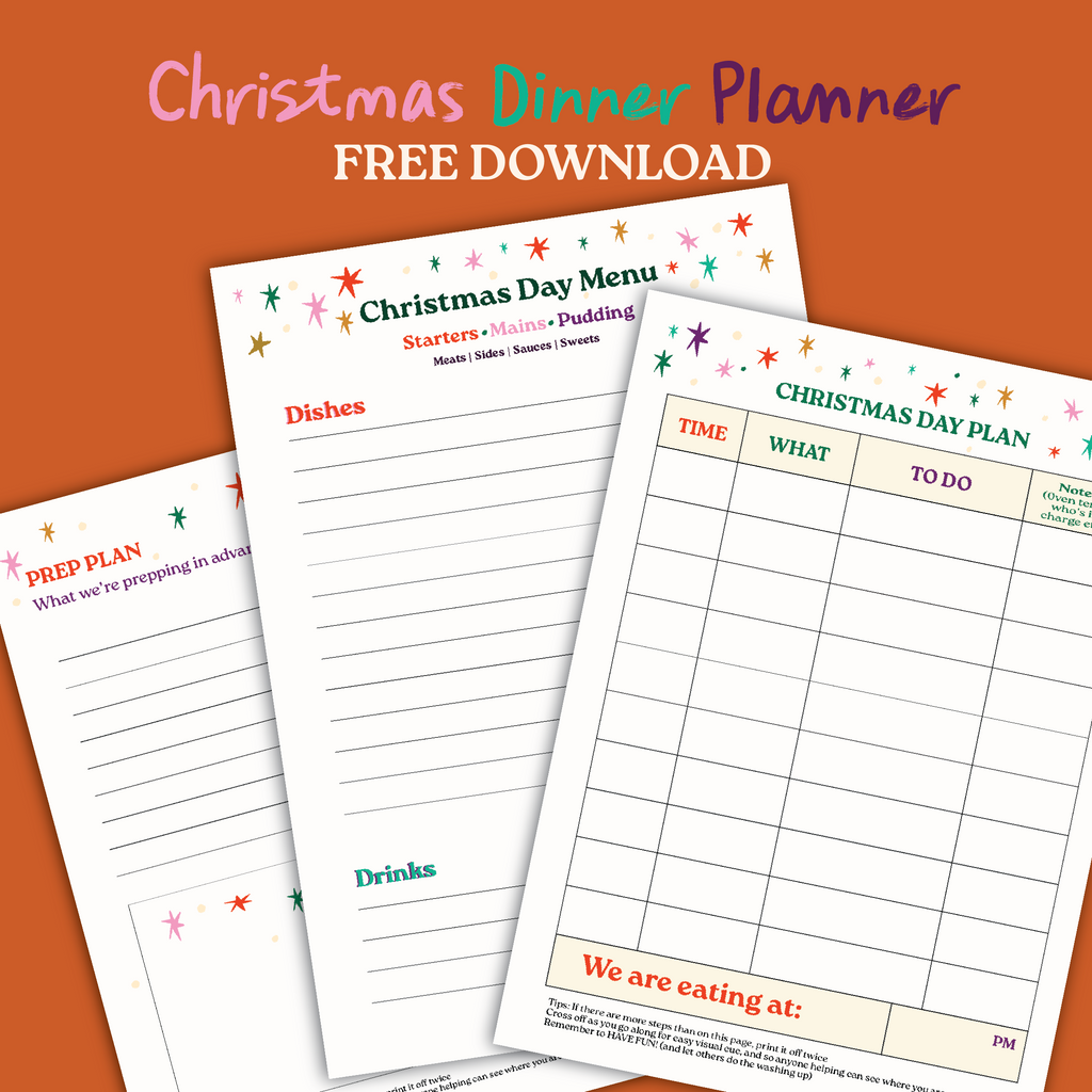 FREE DOWNLOAD: Christmas Dinner Planner