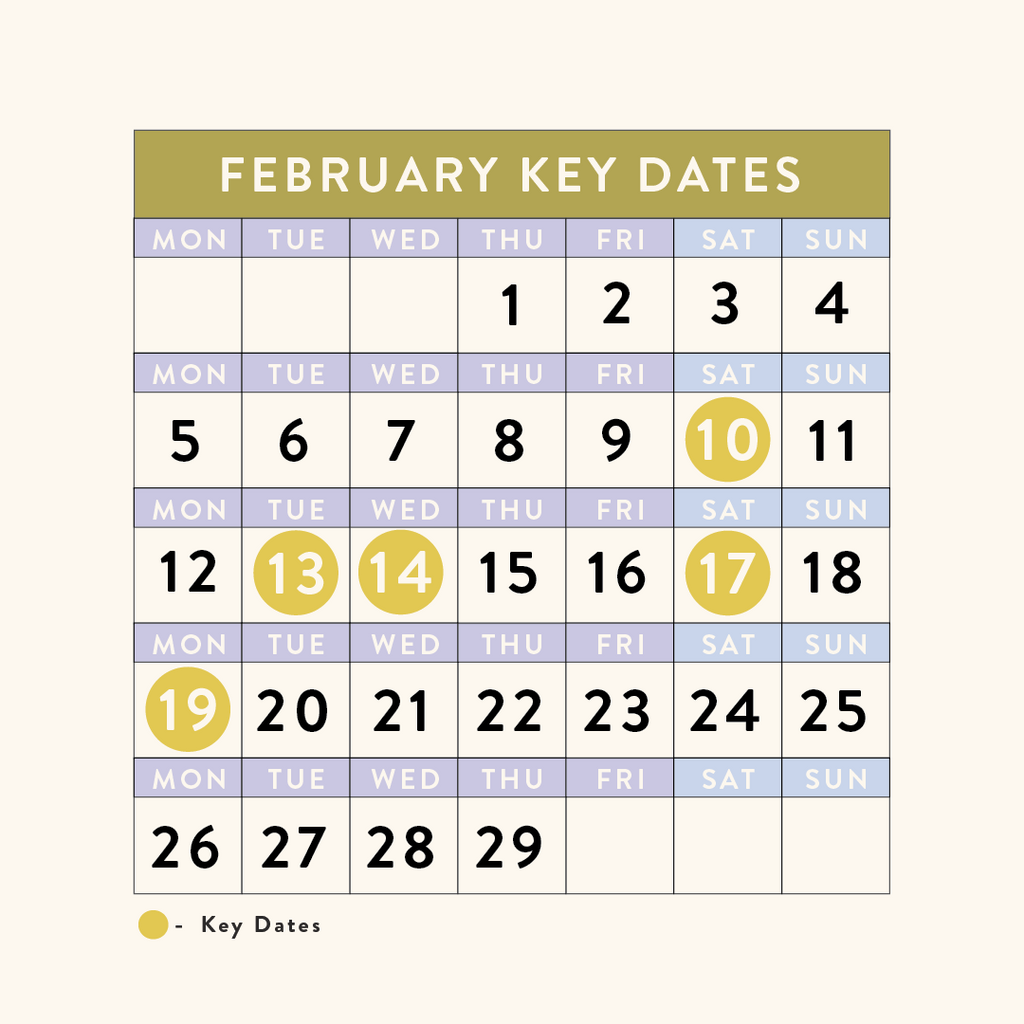 February 2024 - Dates for your Calendars