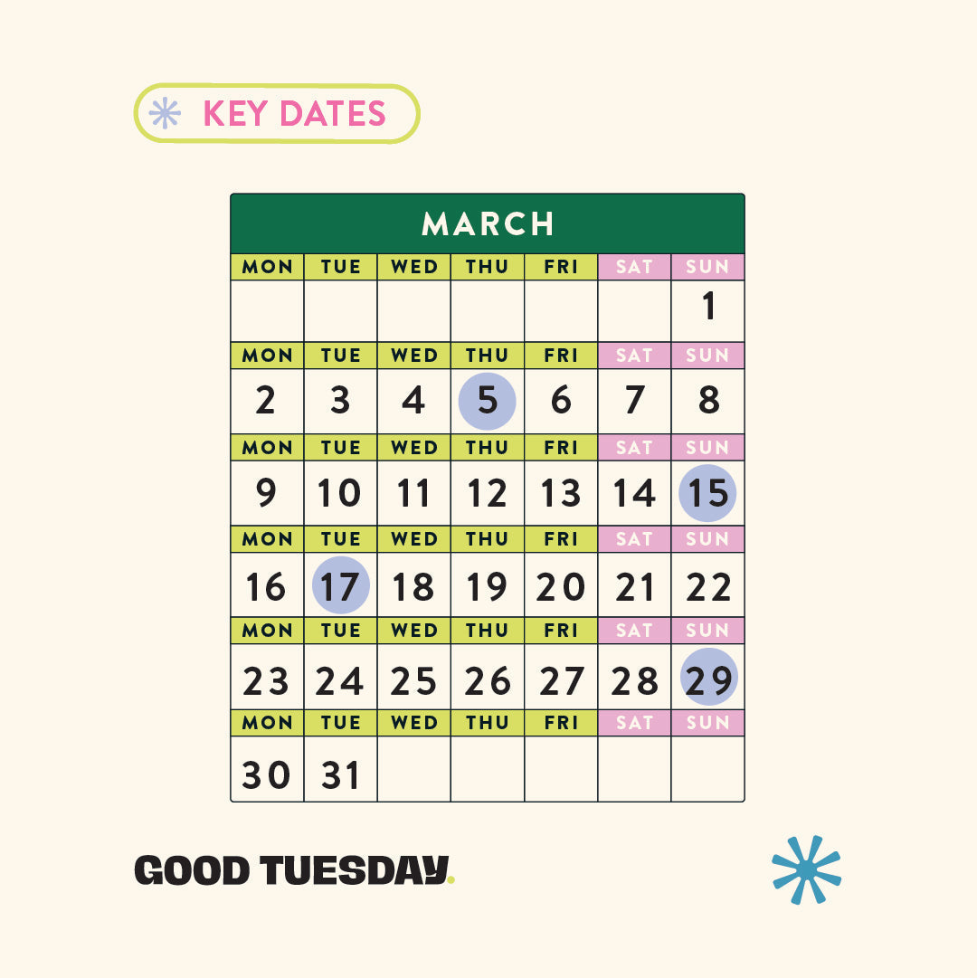 March 2026 - Dates For Your Calendar