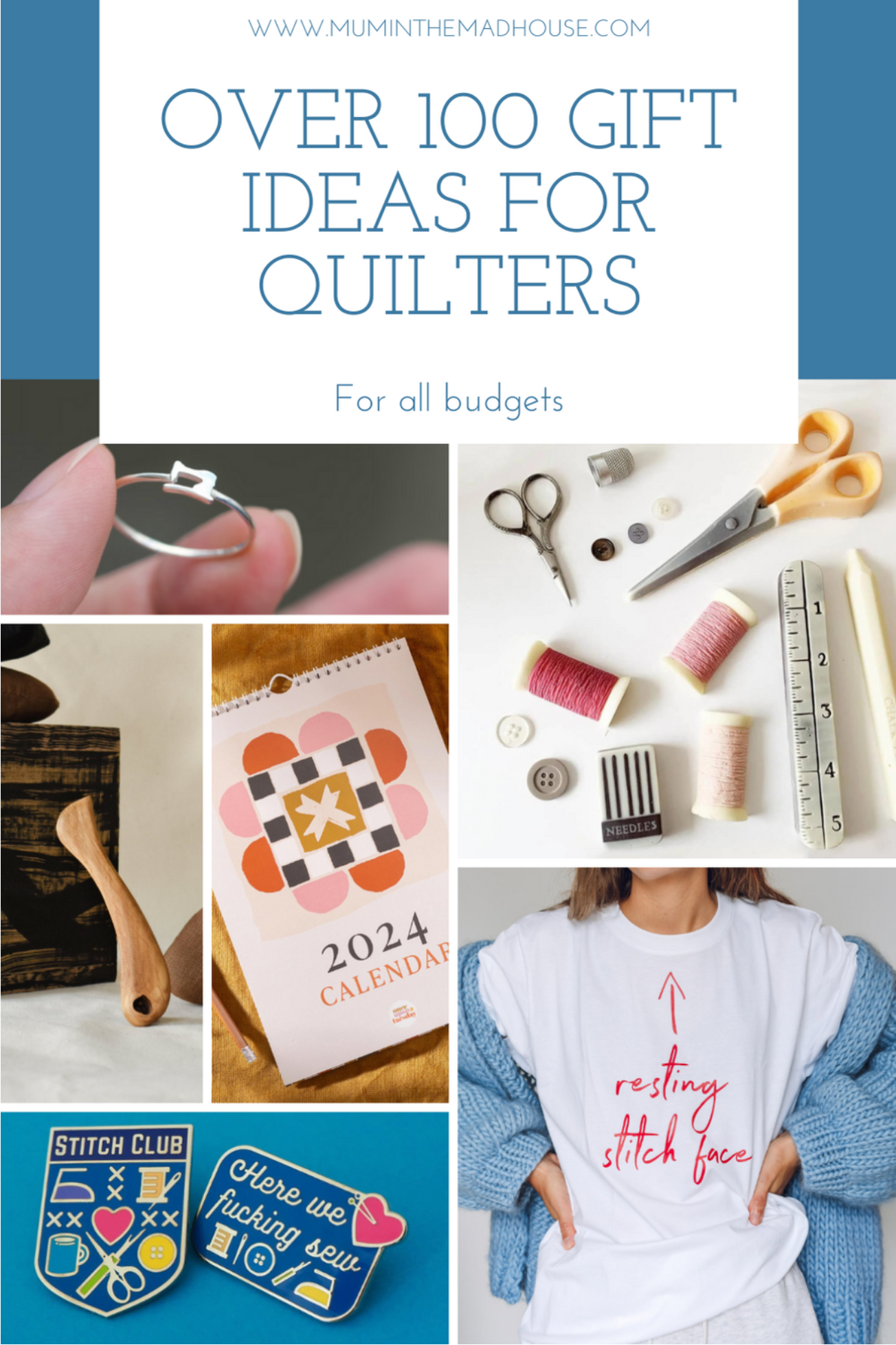 Mum in the Madhouse Gift Ideas for Quilters featuring the 2024 Patchwork Calendar by Once Upon a Tuesday