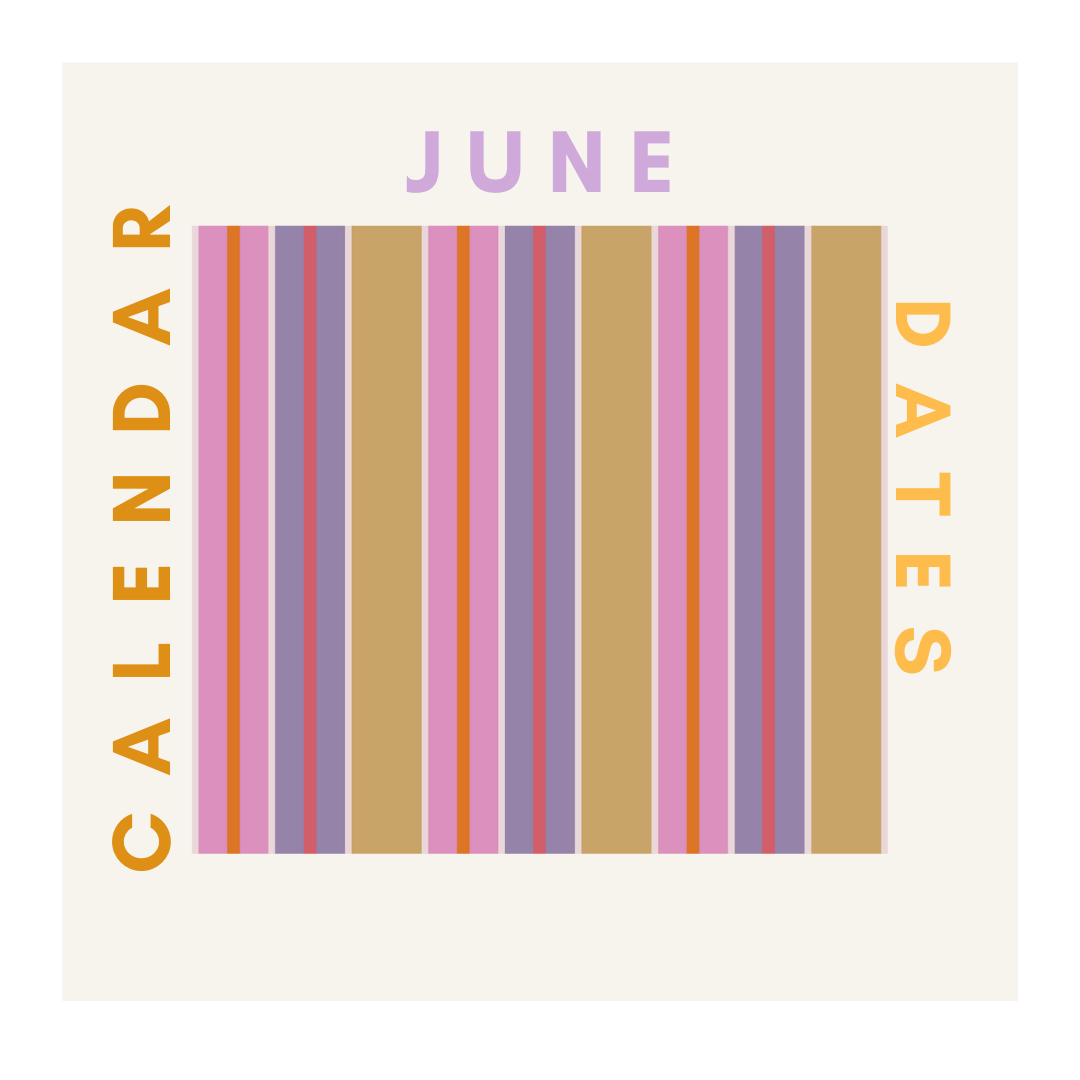 June 2022 - Dates for your calendar