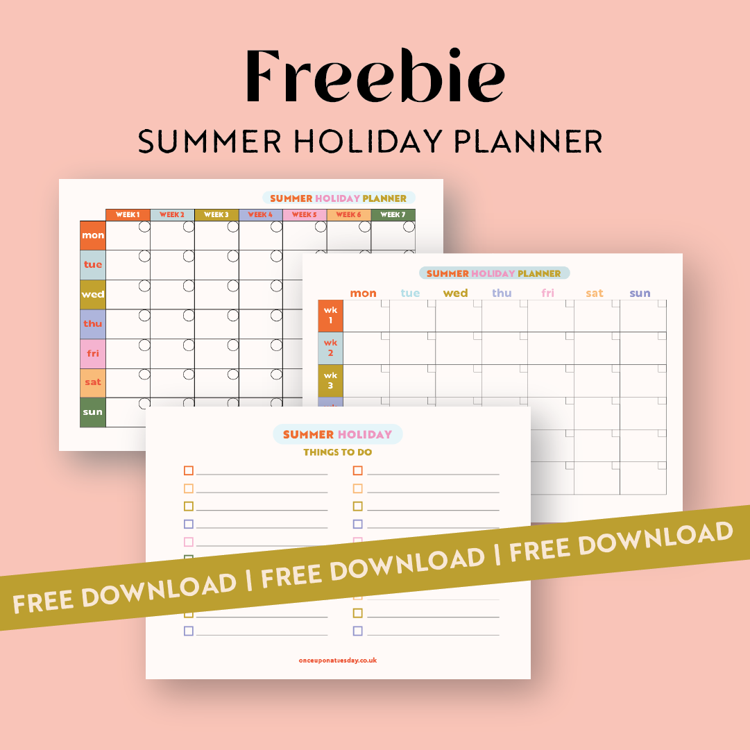 FREE DOWNLOAD: Summer Holiday Planner 2025