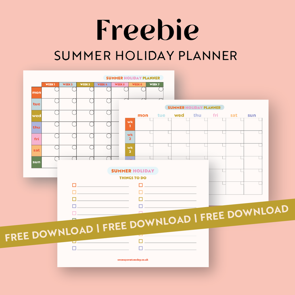 FREE DOWNLOAD: Summer Holiday Planner