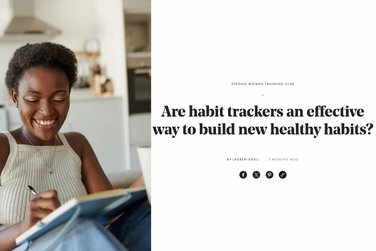 Stylist Magazine looks at the importance of building habit trackers and using a habit tracker. Michele Ferron, founder of Once Upon a Tuesday talks about using a physical tracker.