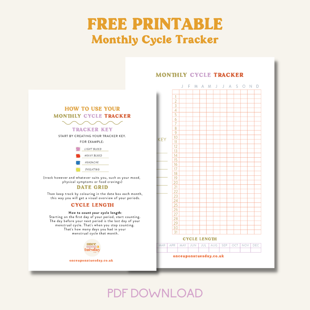FREE DOWNLOAD: Menstrual Cycle Tracker