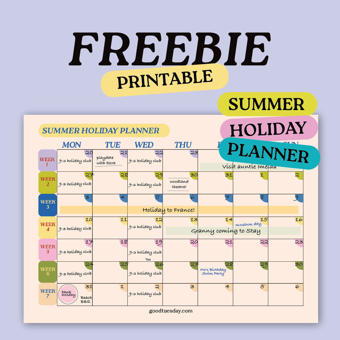 FREE DOWNLOAD: Summer Holiday Planner 2026