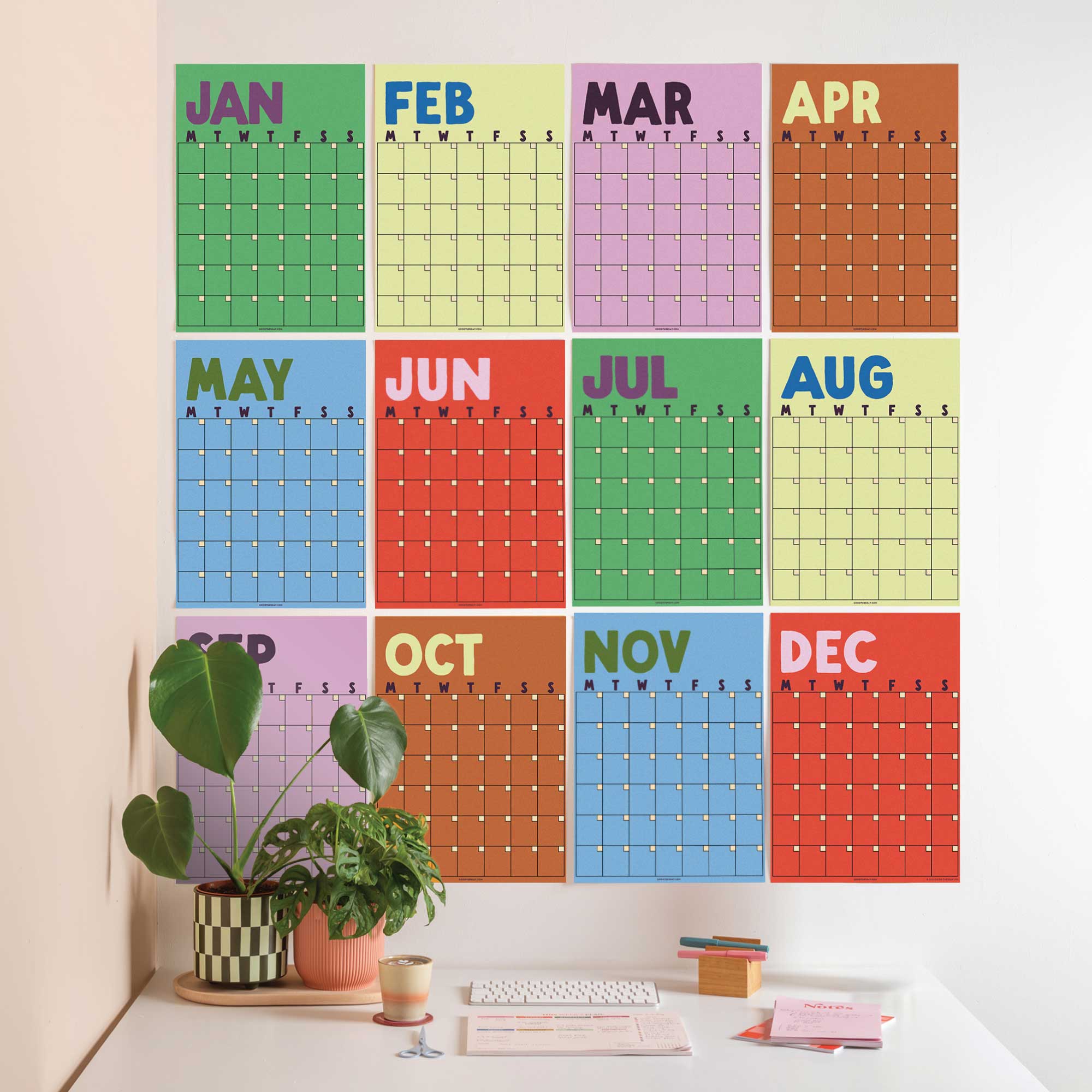 Undated Wall Planners