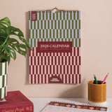 hanging 2026 calendar with geometric pattern stylish by Good Tuesday