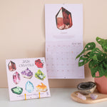 2026 Crystals calendar. 12-month Planner. 