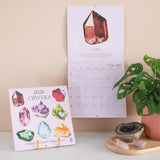2026 Crystals calendar. 12-month Planner. 