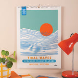 5 column family planner ocean art design UK made stylish