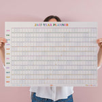 2027 Landscape Wall Planner. View your year at a glance. Colourful and compact 2027 calendar. 100% Recycled paper. 