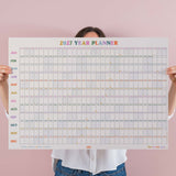 2027 Landscape Wall Planner. View your year at a glance. Colourful and compact 2027 calendar. 100% Recycled paper.