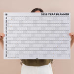Good Tuesday's 2026 black and white landscape wall planner. 100% Recycled paper. 
