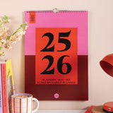 Bold Block Academic Family Planner 2025–2026 cover design with bold colourblock