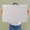 Academic 2026-2027 year wall planner. This is the year. Landscape planner. 100% recycled paper. By Good Tuesday.