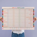 A1 Landscape wall planner, bold design, Work Hard, Play Nice by Good Tuesday.