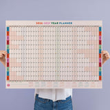 A1 Landscape wall planner, bold design, Work Hard, Play Nice by Good Tuesday.