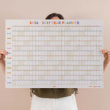 Your year in pastels wall planner, 2026-2027 academic year, pastel colours. 