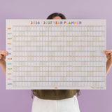 Your year in pastels wall planner, 2026-2027 academic year, pastel colours by Good Tuesday.