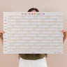 2027 landscape wall planner, in pastels 