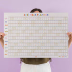 2027 landscape wall planner, in pastels