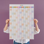 2027 Year Wall Planner, Your year in pastels, by good tuesday
