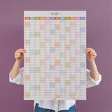 2027 Year Wall Planner, Your year in pastels, by good tuesday
