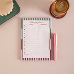 Good Tuesday's Boho Nouveau style daily planner pad. 100% Recycled paper. 