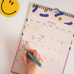 Good Tuesday's 2026 colourful and vibrant calendar. Made on Recycled paper and in the UK. January to December. Sunday Starts.