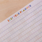 2027 landscape wall planner, in pastels 