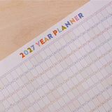 2027 landscape wall planner, in pastels 