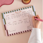 Good Tuesday's Boho Nouveau, Weekly planner. 100% recycled paper. 