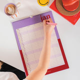 2026 Family Planner Calendar | Bold Block | A3 | 5 Columns