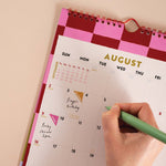 Bright and Bold, stripes and checks 2026 calendar.