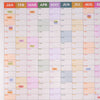 Good Tuesday's 2027 Multicolored calendar with various events and dates marked. Generous boxes. 100% Recycled paper. Bcorp Certified. 