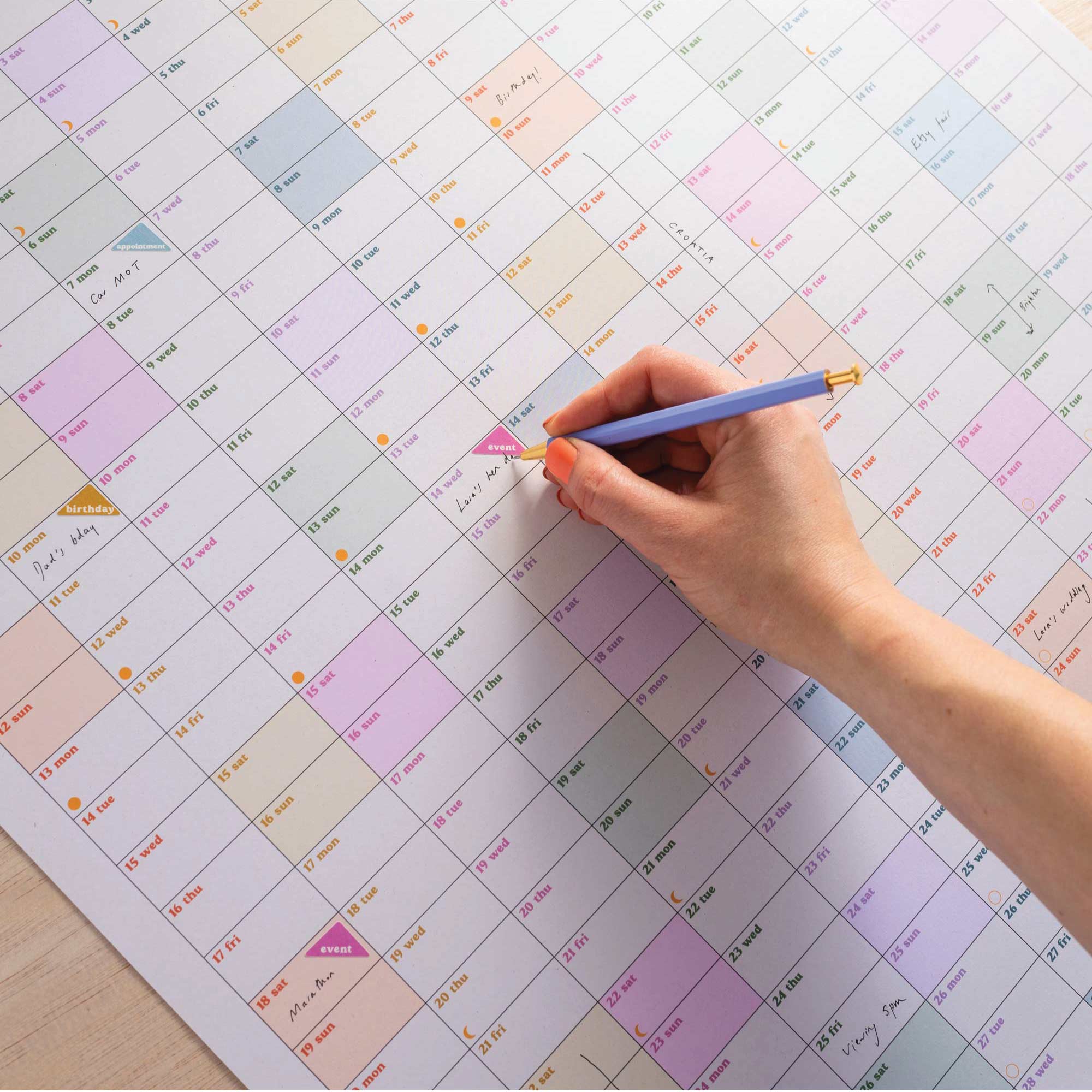 academic 2026 - 2027 year wall planner This is the year. portrait planner. 100% recycled paper