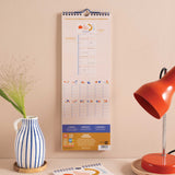 2026 Couples Calendar, oranges, reds and peach colour scheme. 