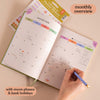 Green Matcha 2026 Diary. With a monthly overview section, plus Moonphases and Bank Holidays. 