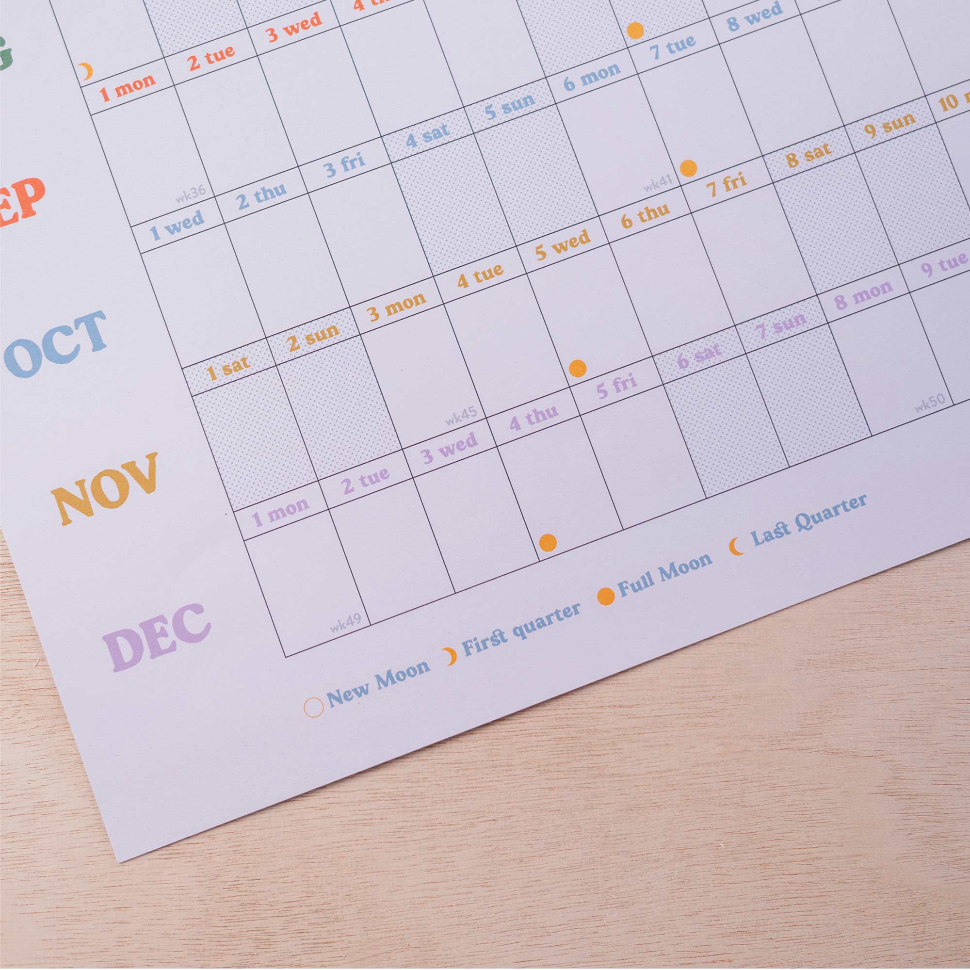 Good Tuesday A1 Landscape wall planner, this is the year