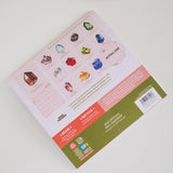 Calendar with gemstone illustrations 