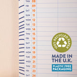 100% recycled paper and UK-made
