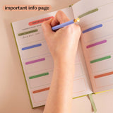 Aesthetic design 2026 Diary. Recycled Paper and Made in the UK. Showing Important info page. 