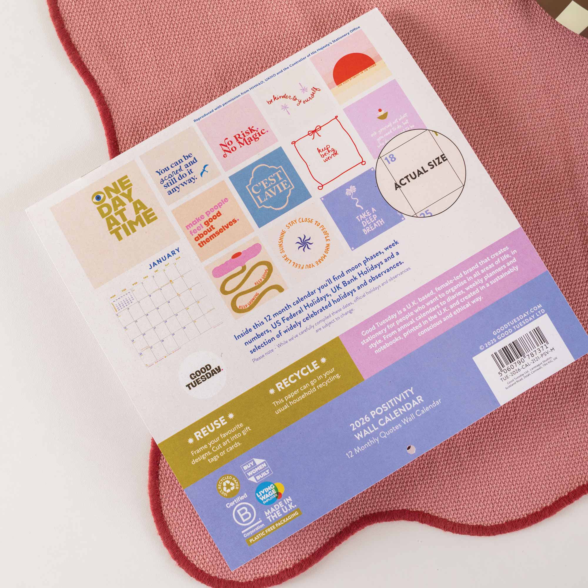 2026 Positive Quotes Calendar 