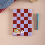 Checkered design 2026 Notebook. Aesthetic design. BCorp Certified. 