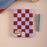 Checkered design 2026 Notebook. Aesthetic design. BCorp Certified. 
